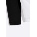 Black Men's Baseball Figure Print Color Block Long Sleeve Top