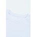 White Slim Fit Rib Raglan Sleeve Men's Top